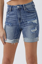 Load image into Gallery viewer, RISEN Distressed Rolled Denim Shorts
