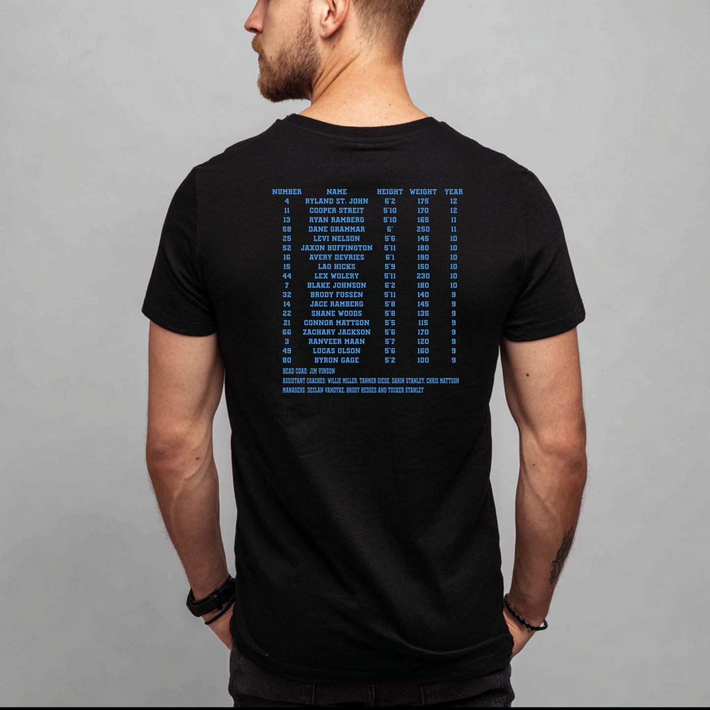 Hawk Football 2025 State Championship T-Shirt