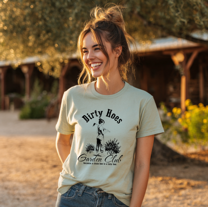 Garden Club T-Shirt — "Dirty Hoes" Vintage Gardening Tee