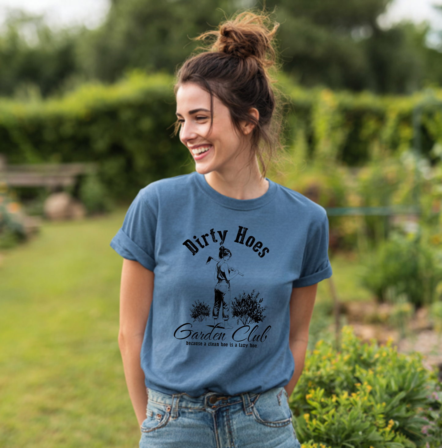 Garden Club T-Shirt — "Dirty Hoes" Vintage Gardening Tee