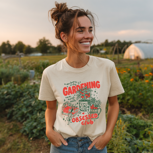Gardening Obsessed Club T-Shirt — Garden Lovers Tee