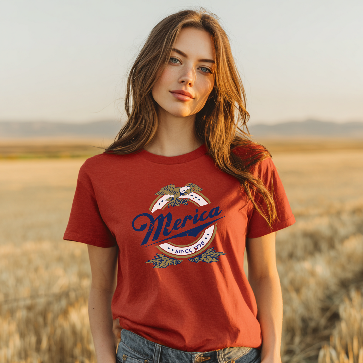 'Merica Eagle Tee — Vintage Patriotic T-Shirt (Since 1776)