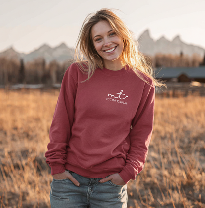 Mt Montana Love Logo Garment-Dyed Sweatshirt