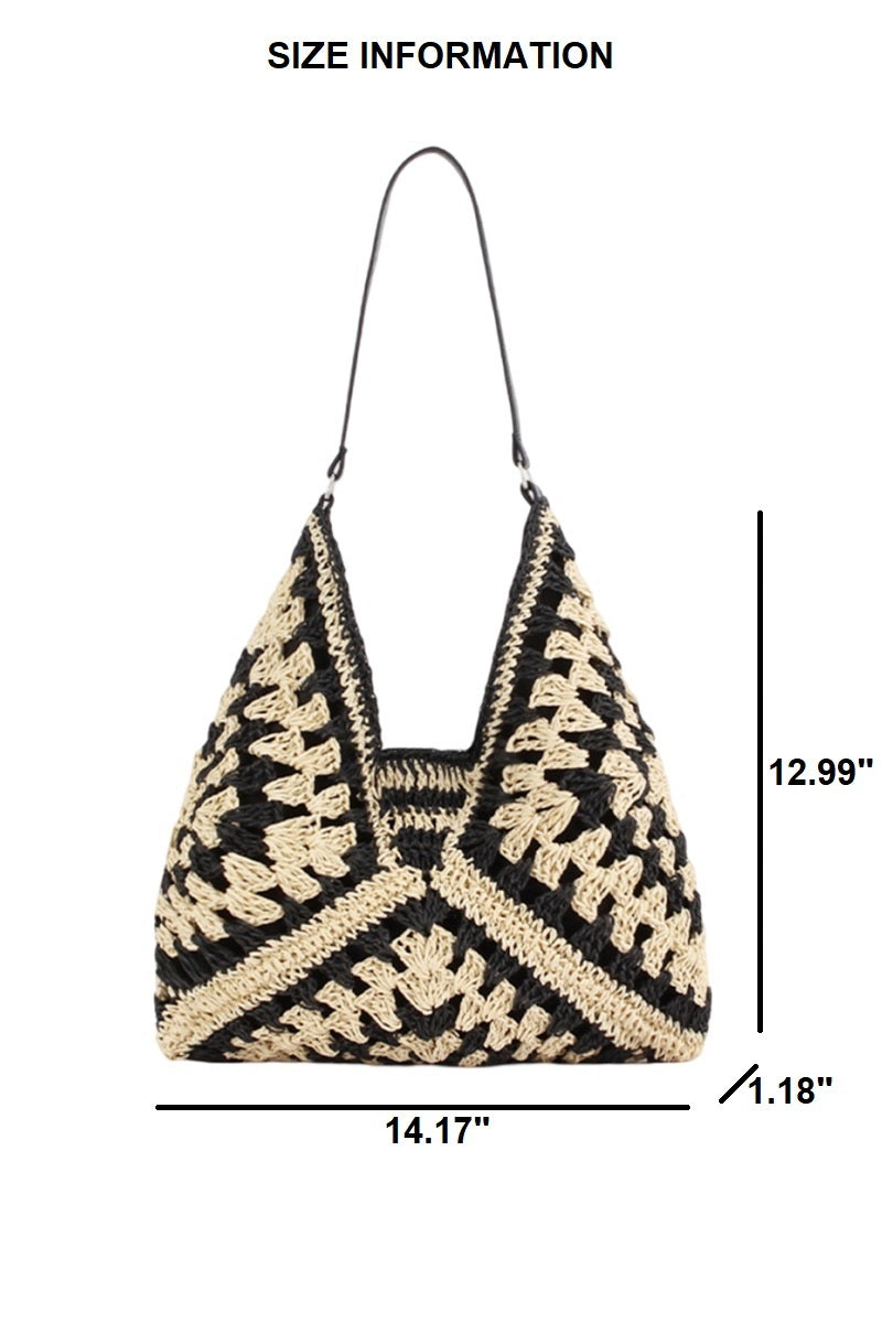 Chevron Weave Boho Bag