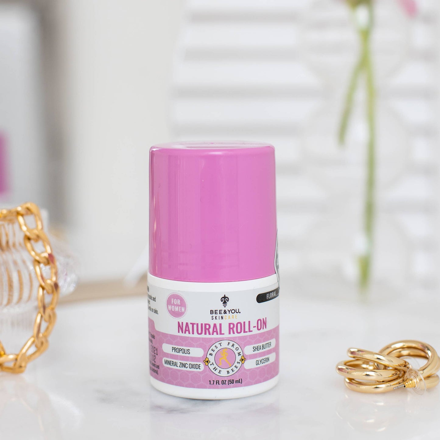Bee & You Natural Roll-on Deodorant for Women | Underarms