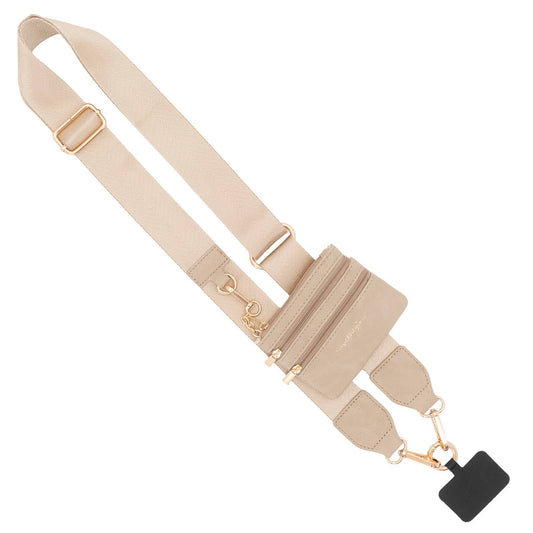 Clip & Go Phone Lanyard with Pouch - Neutral Collection