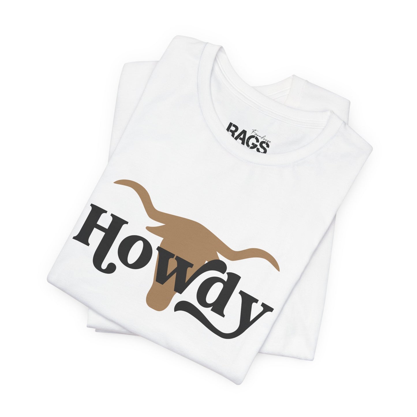 Howdy Longhorn T-Shirt — Western Cowboy Graphic T-Shirt