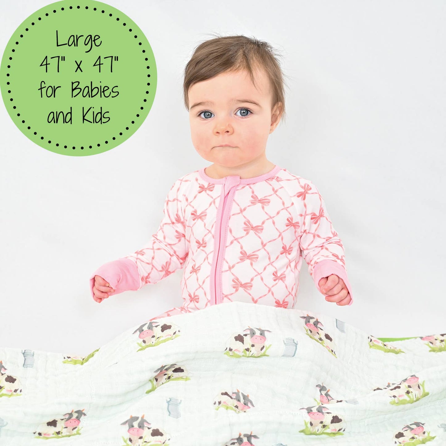 Muslin Quilt Baby & Kids Blanket Moo Moo Here Farm