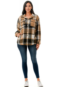 Buttered Toffee Plaid Shacket