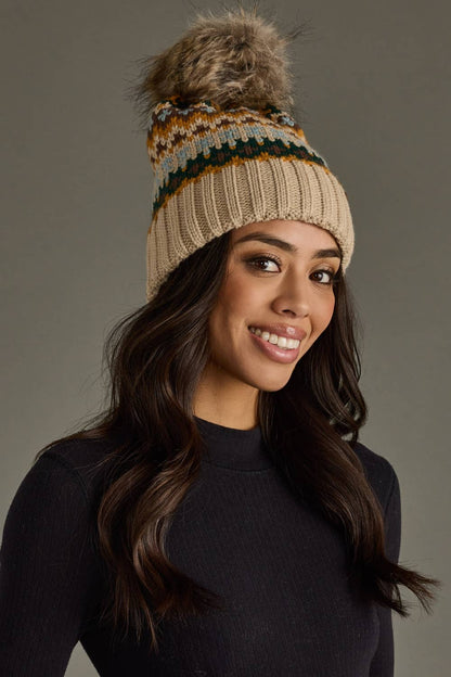 Bighorn Patterned Pom Hat