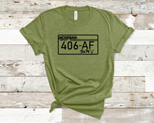 Load image into Gallery viewer, 406 AF License T-shirt
