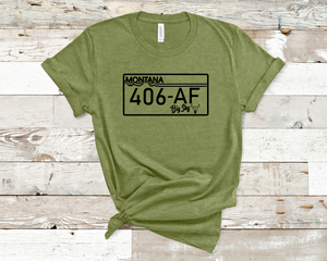 406 AF License T-shirt