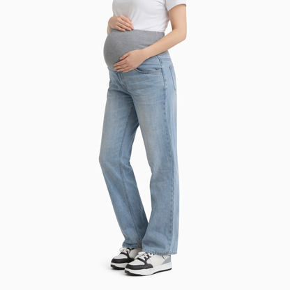 LuLu Maternity Wide Leg Denim Jeans
