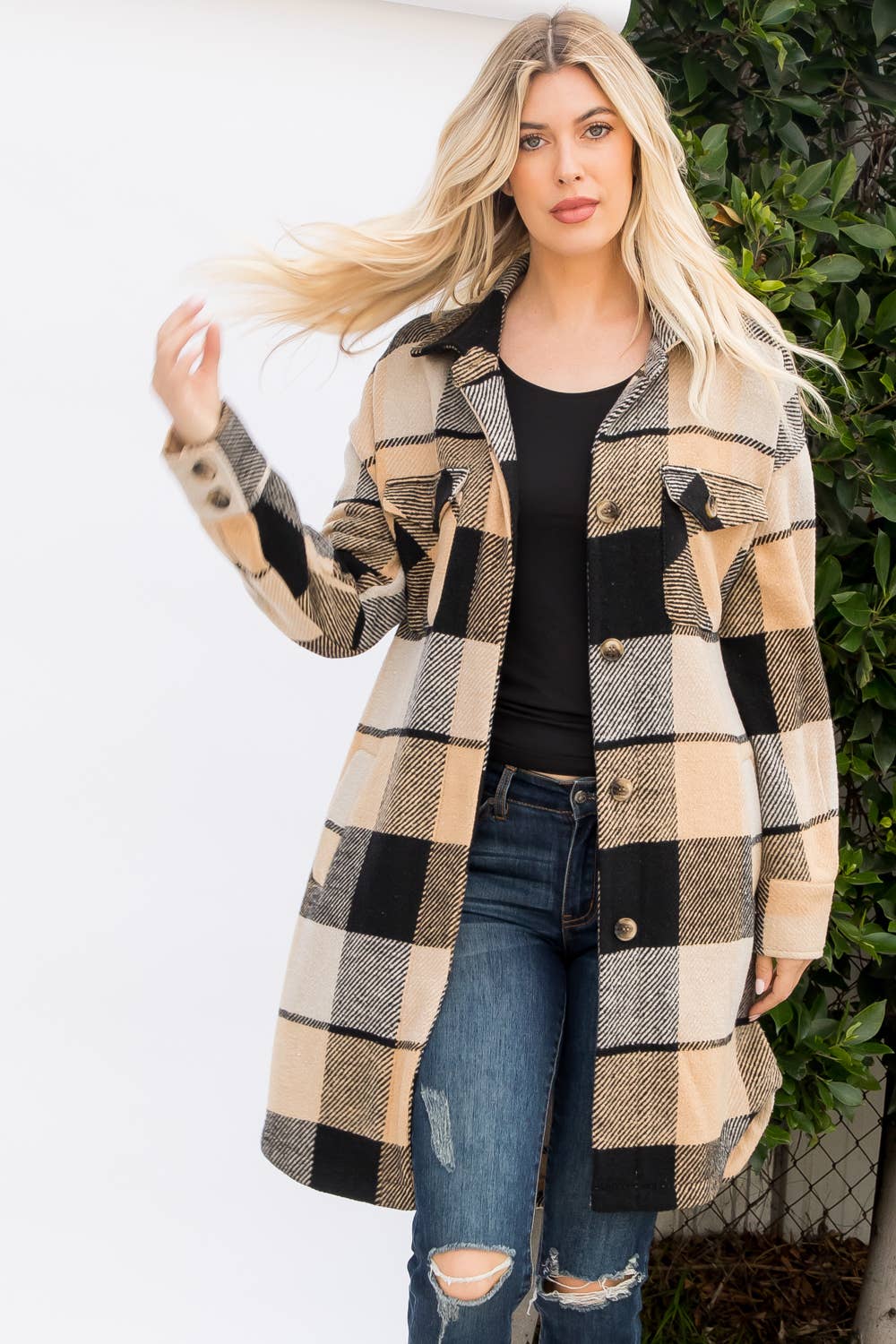 Caramel Buffalo Shacket