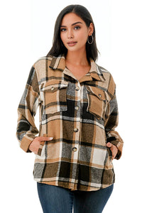 Buttered Toffee Plaid Shacket