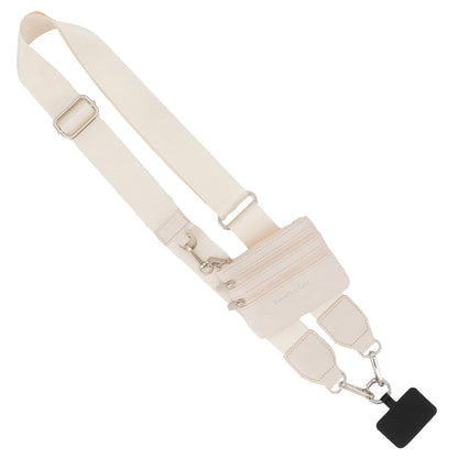 Clip & Go Phone Lanyard with Pouch - Neutral Collection