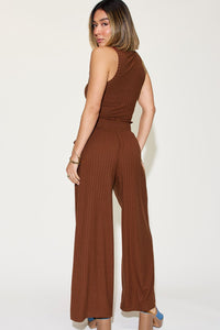 Basic Bae Tank and Wide Leg Pants Set