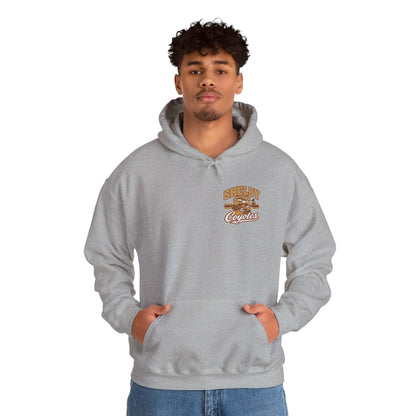 Shelby Coyotes Hoodie — Vintage Varsity School Spirit Sweatshirt