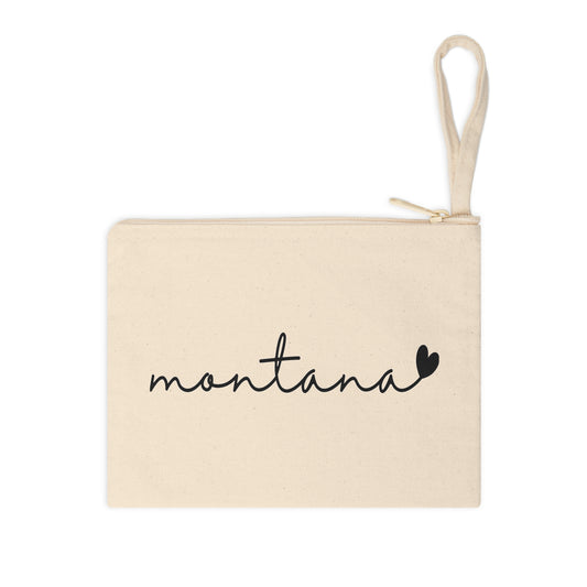 Montana Lovin' Canvas Zipper Pouch — Makeup Bag