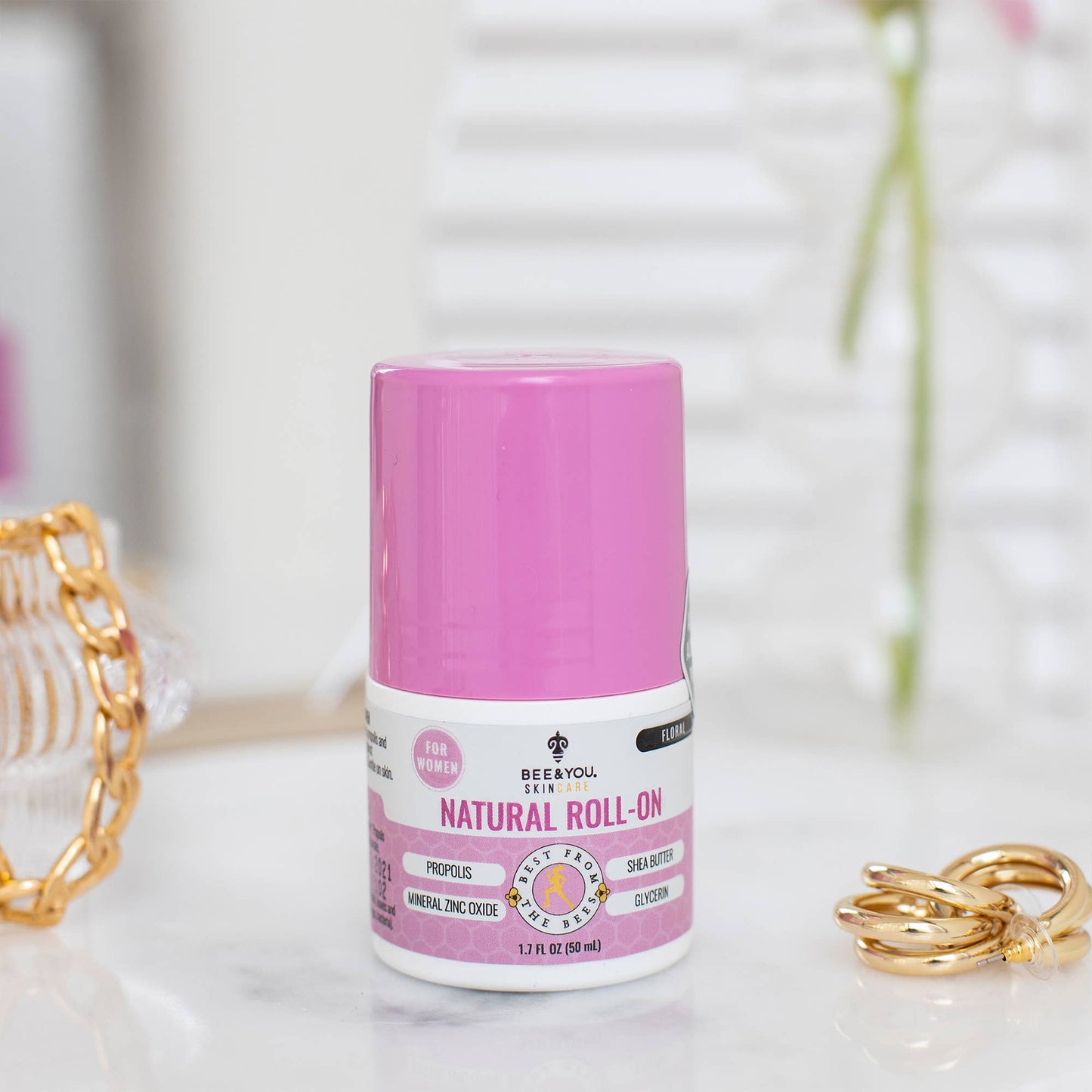 Bee & You Natural Roll-on Deodorant for Women | Underarms