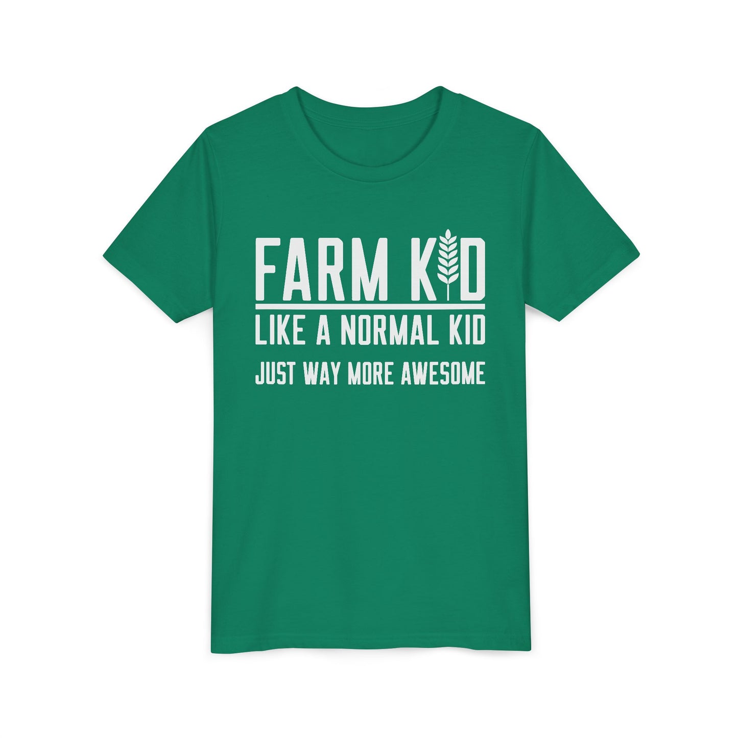 Farm Kid Short Sleeve Tee — Awesome Farm Kid T-Shirt Gift