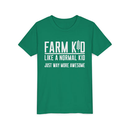Farm Kid Short Sleeve Tee — Awesome Farm Kid T-Shirt Gift