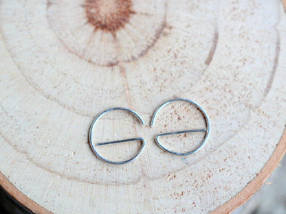 Tiny E Sliders: 14k Gold Filled