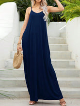 Load image into Gallery viewer, Saffron Maxi Cami Dress with Pockets
