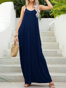 Saffron Maxi Cami Dress with Pockets