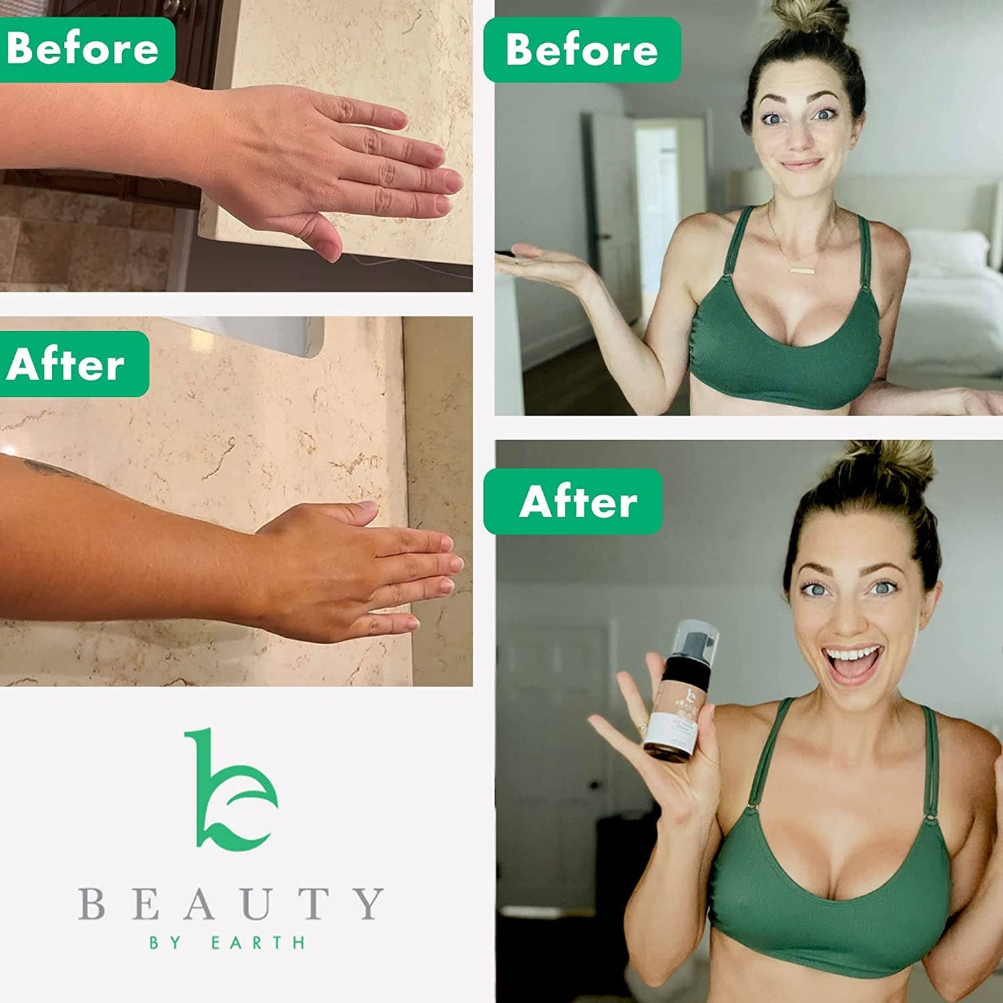 Beauty Self Tanner Body Tanning Mousse Medium to Dark