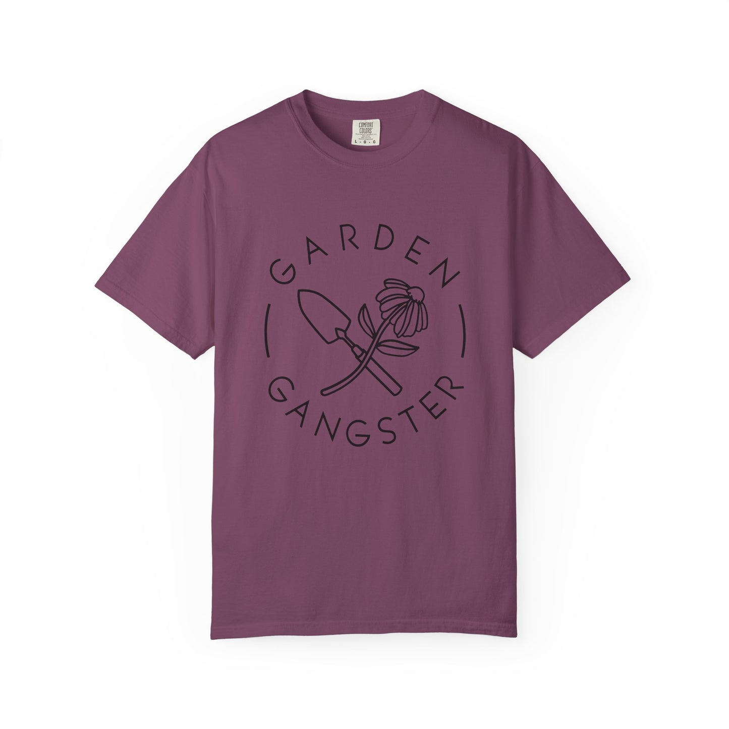 Garden Gangster T-Shirt — Funny Gardener Shirt with Trowel & Flower Graphic
