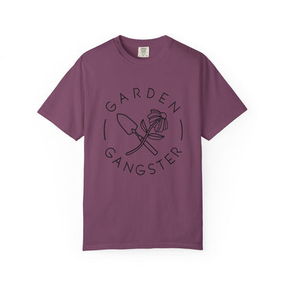 Garden Gangster T-Shirt — Funny Gardener Shirt with Trowel & Flower Graphic