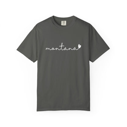 Montana Lovin' Script Heart Graphic T-Shirt