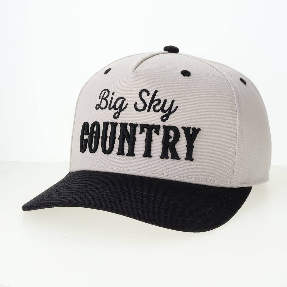 Big Sky Country Snapback in Stone/Black