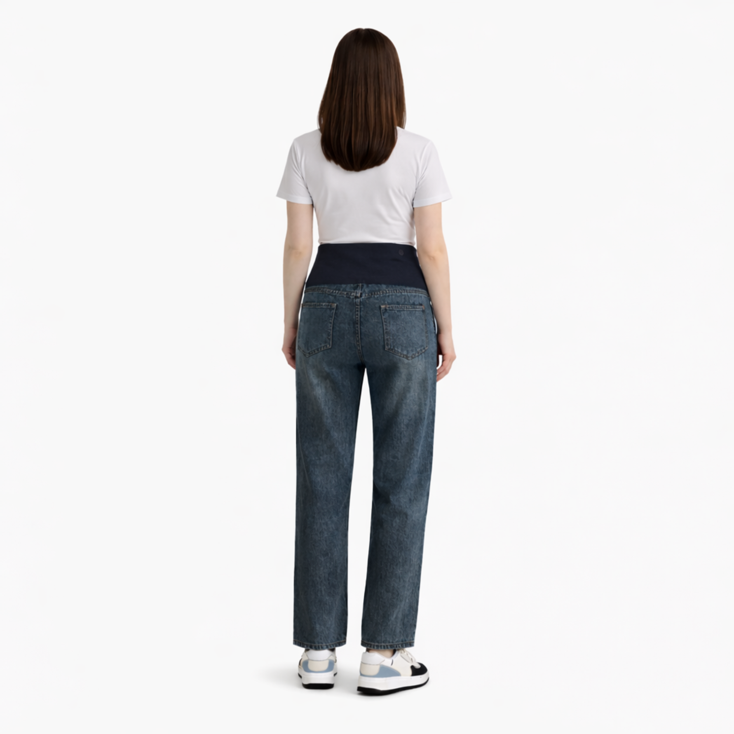 LuLu Maternity Wide Leg Denim Jeans