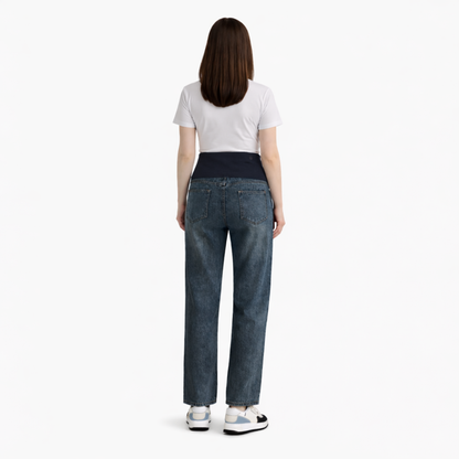 LuLu Maternity Wide Leg Denim Jeans