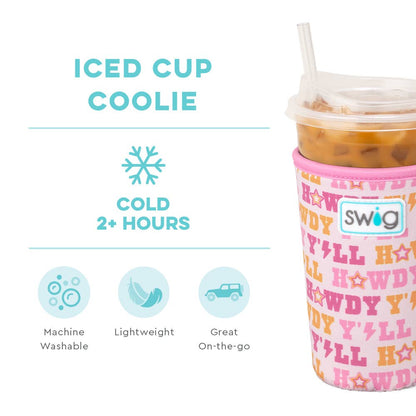Howdy Y'all Iced Cup Coolie (Medium)