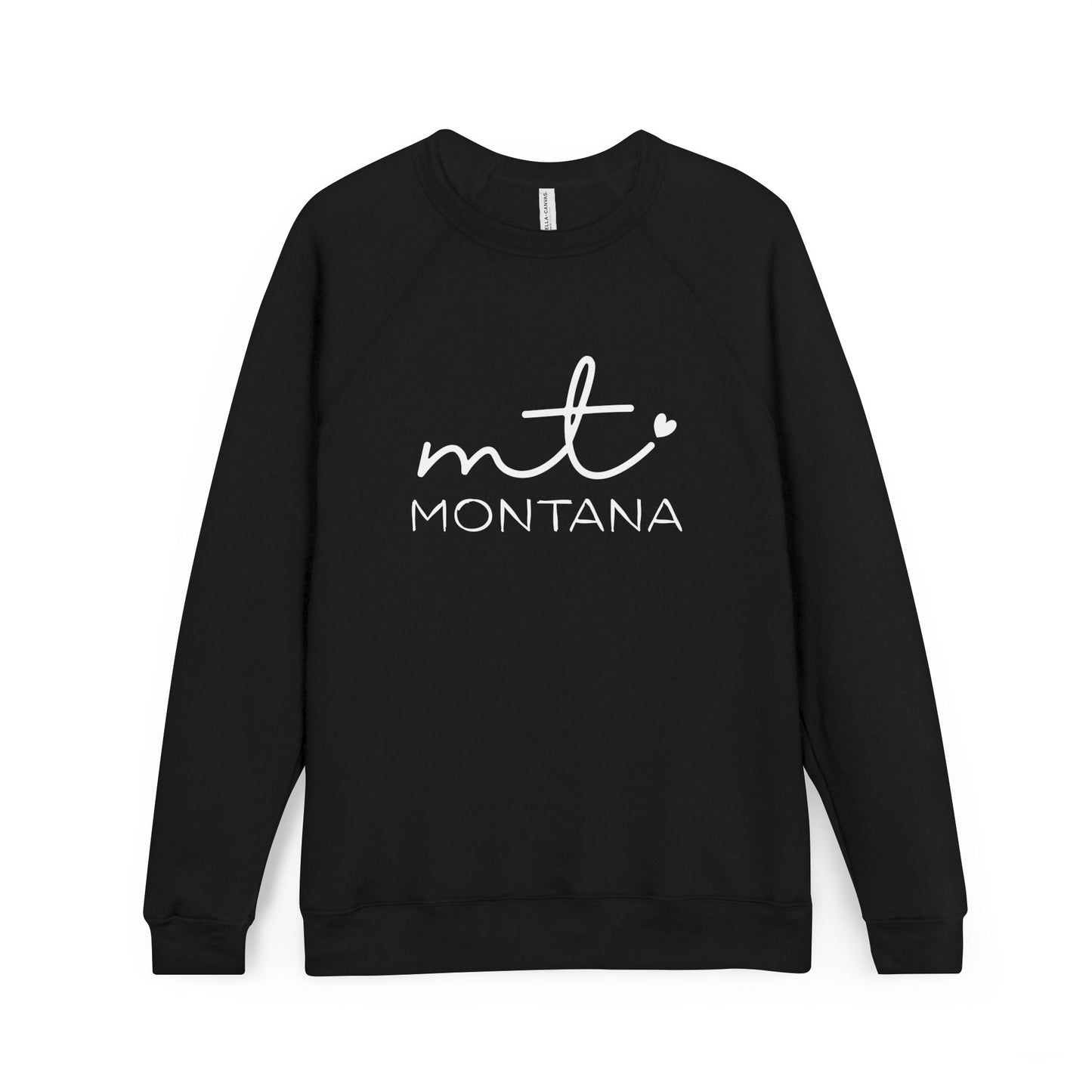 MT Montana Heart Script Crewneck Sweatshirt