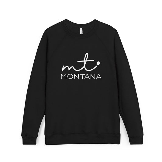 MT Montana Heart Script Crewneck Sweatshirt