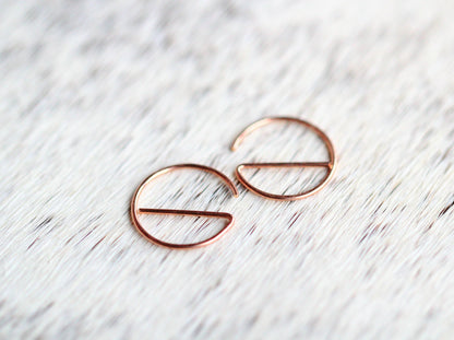 Tiny E Sliders: 14k Gold Filled