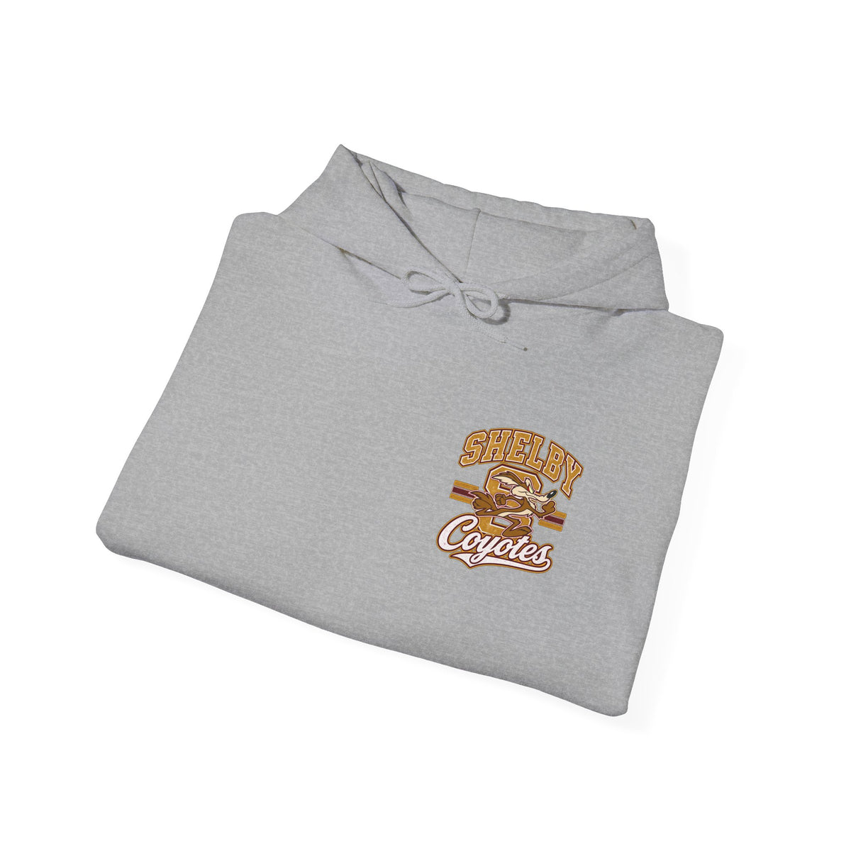Shelby Coyotes Hoodie — Vintage Varsity School Spirit Sweatshirt