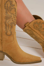 Load image into Gallery viewer, Whiskey Rhinestone Boots
