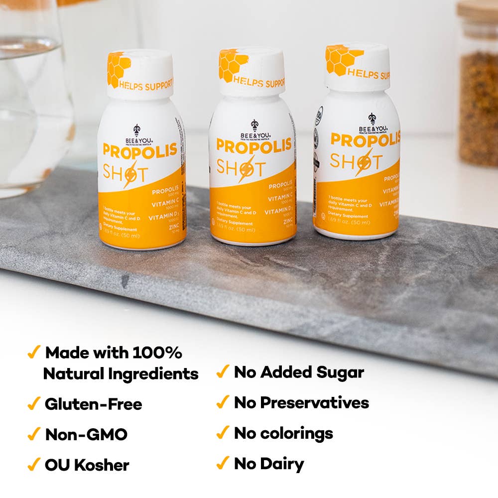 Bee & You Propolis + Vit D3 + Vit C + Zinc Shot