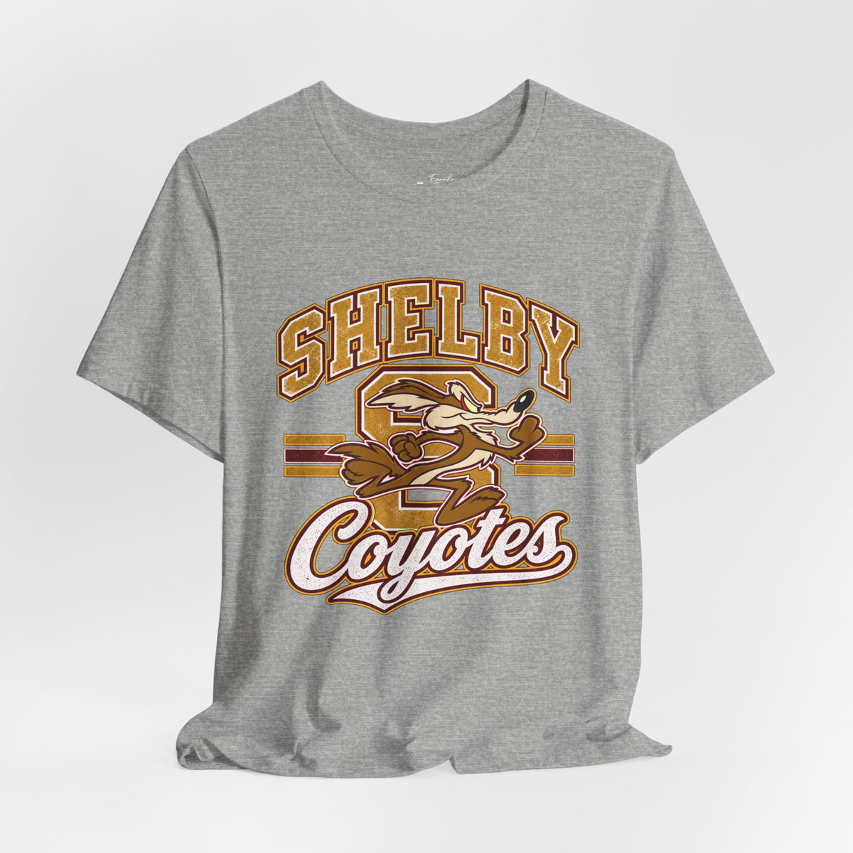Shelby Coyotes School Spirit T-Shirt — Retro Mascot Tee