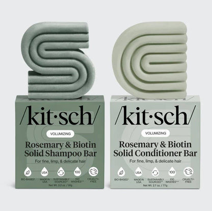 Rosemary & Biotin Volumizing Shampoo & Conditioner Bar Combo
