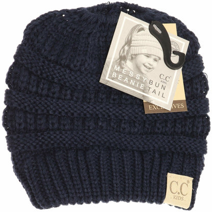 Kids Classic CC Ponytail Beanie