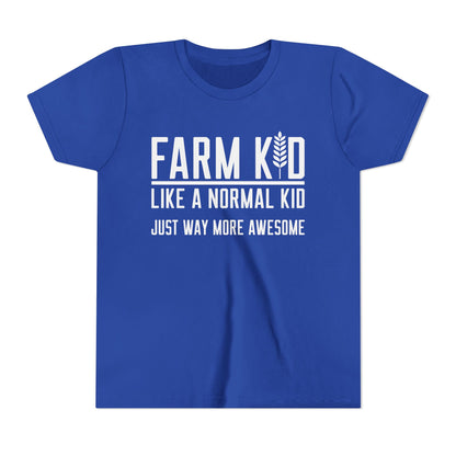 Farm Kid Short Sleeve Tee — Awesome Farm Kid T-Shirt Gift