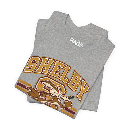 Shelby Coyotes School Spirit T-Shirt — Retro Mascot Tee