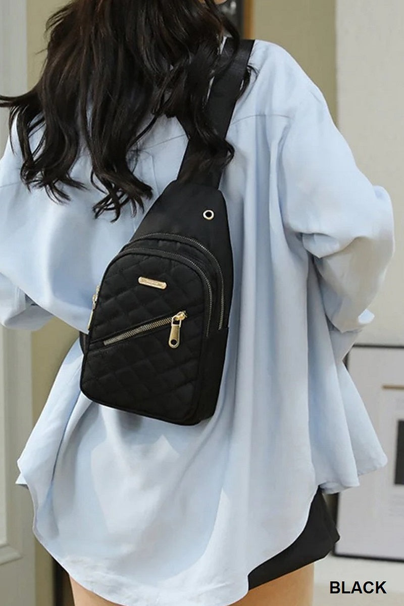 Quincy Quilted Crossbody Sling