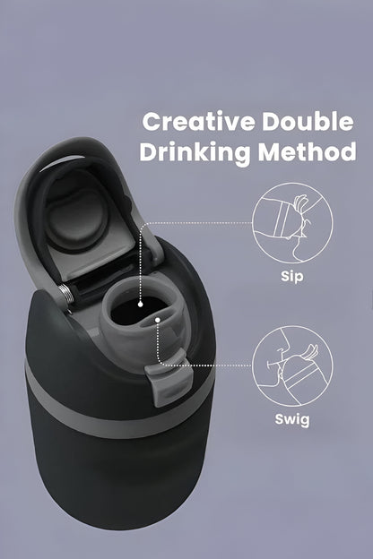 Georgie Snap Lid Insulated Stainless Steel Water Bottle